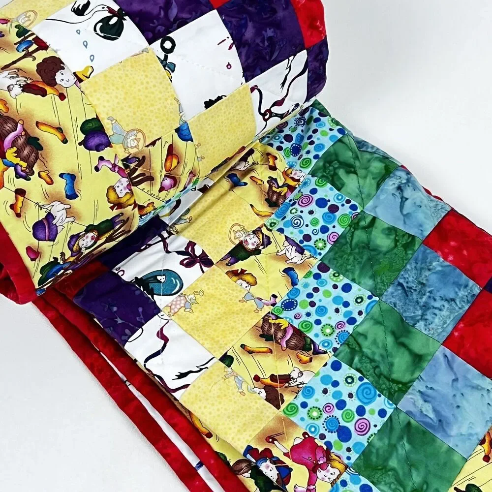 Baby Quilt Handmade Patchwork 